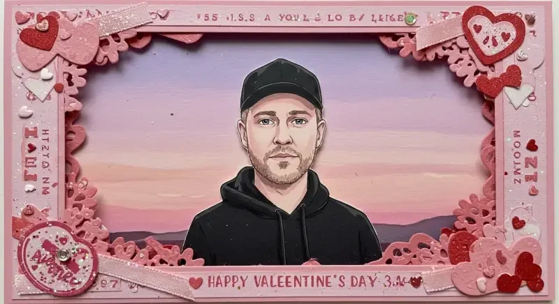 Whisk AI tool card style artistic prompt engineering example