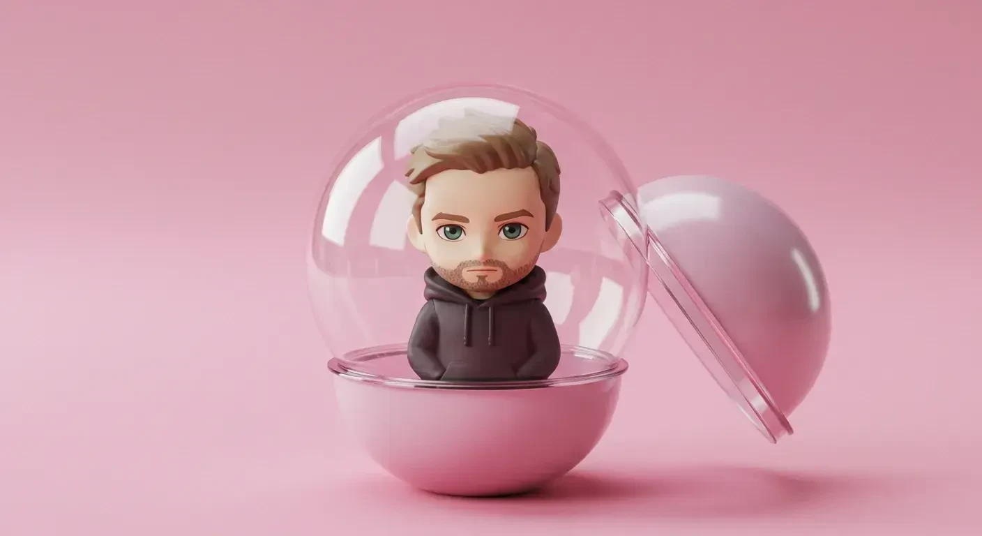 Whisk text to image capsule toy style atmospheric elements example